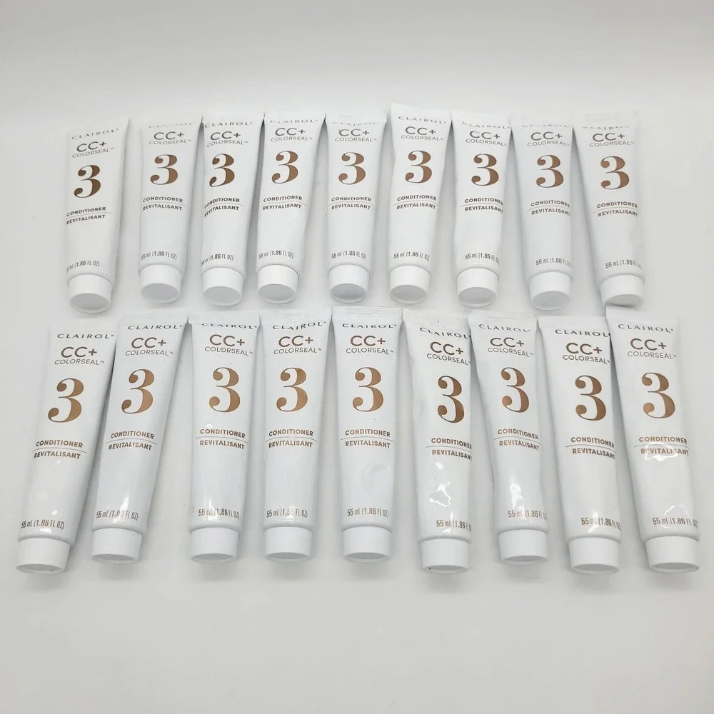NEW Lot 18 Clairol Nice 'N Easy # 3 CC + Colorseal Conditioner 1.86 Fl Oz Tubes